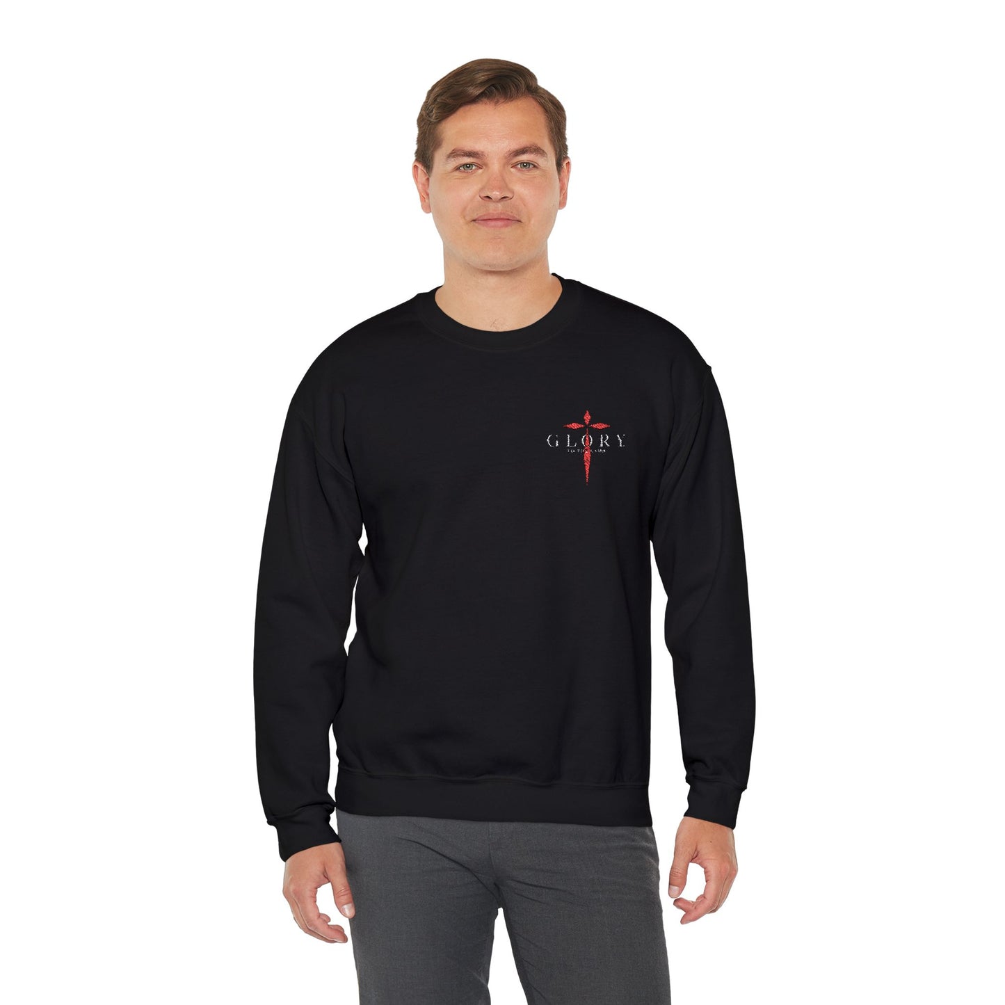 Christian Crewneck Sweatshirt - Glory to The Lamb